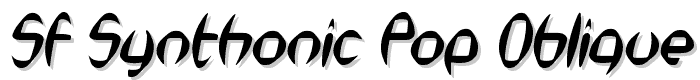 SF Synthonic Pop Oblique font